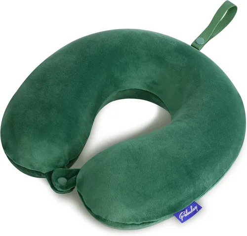 Vista 7 de Fabuday - Almohada de viaje de espuma viscoelástica, almohada para apoyar el cuello y la cabeza para usar en viajes en avión, en el auto, hogar u