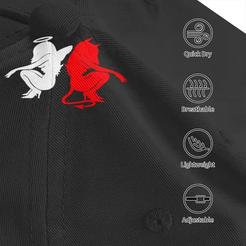 Vista 6 de Devil Gemini Angel Demon - Gorra de béisbol unisex con hebilla trasera tipo sándwich