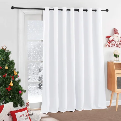 Vista 32 de RYB HOME Cortinas portátiles para puerta con privacidad, cortinas opacas y aislantes térmicas para dormitorio, armario, sala de estar, comedor, Beige