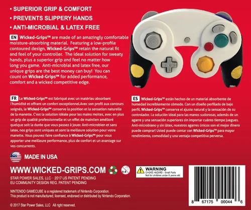 Vista 2 de Wicked-Grips - Empuñaduras para mando de Nintendo
