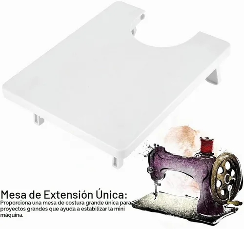 Vista 3 de Maxmartt Mini máquina de coser de plástico extensión mesa tablero 10.1 x 8.2 pulgadas hogar DIY artesanía accesorios