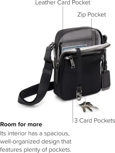 Vista 3 de TUMI Voyageur Persia Crossbody - Bolso cruzado para hombre y mujer - Bolso cruzado para uso diario