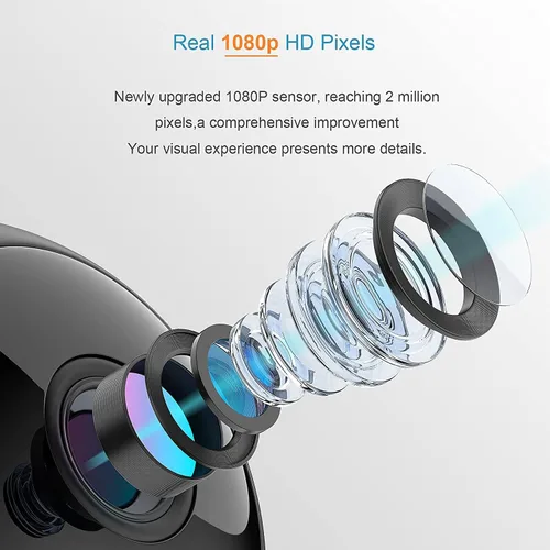 Vista 3 de Mini cámara espía 1080P Cámara oculta WiFi Cámara oculta portátil pequeña HD Nanny Cam con visión nocturna y detección de movimiento, acceso remoto