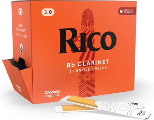 Vista 28 de D’Addario Woodwinds - Lengüetas para clarinete Rico Bb - RCA0315 - Fuerza 1.5, paquete de 3