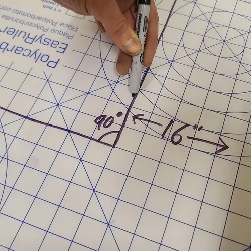 Vista 6 de Lámina de plástico transparente de policarbonato de 12" x 24" x 0.030" (1/32") exacta con película EasyRuler, resistente a roturas, más fácil