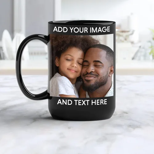 Vista 2 de GotPrint Taza con foto personalizada, regalos personalizados, carga de imagen y texto, logotipo de la empresa, nombre, idea de regalo personalizada