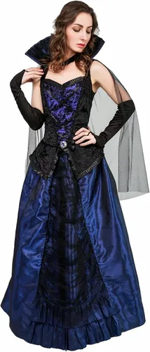 Vista 5 de DSplay Vampire Queen - Disfraz de Halloween para mujer