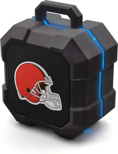 Vista 21 de SOAR NFL Shockbox - Altavoz Bluetooth inalámbrico LED, resistente al agua, IPX4, 5.0 Bluetooth con más de 5 horas de tiempo de reproducción, pequeño