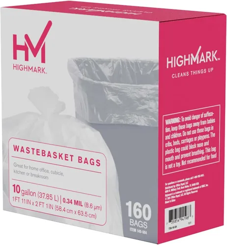 Vista 6 de Highmark Bolsas de basura, 10 galones, caja de 160, DP00504