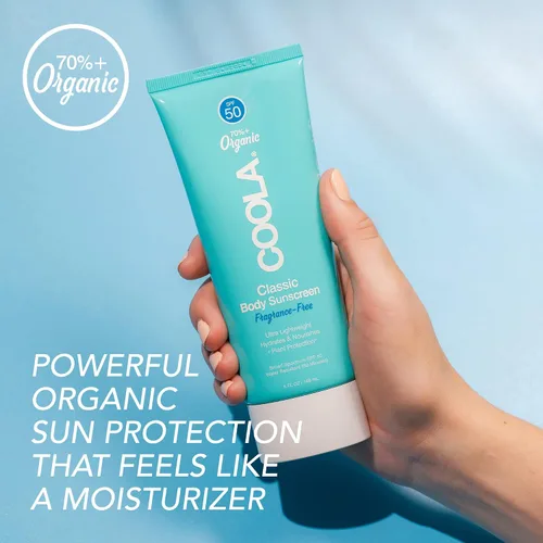 Vista 2 de COOLA Organic Sunscreen SPF 50 Sunblock Body Lotion, Dermatologist Tested Skin Care for Daily Protection, Vegan and Gluten Free, Fragrance Free, 5