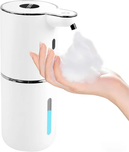 Vista 8 de Dispensador automático de jabón, dispensador de jabón de manos espumoso de 6 niveles, dispensador de jabón para platos sin contacto para cocina