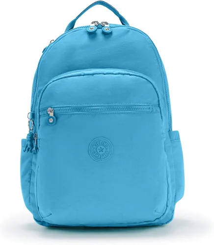Vista 41 de Kipling Seúl - Mochila pequeña para tableta, diseño de flores acuáticas, talla única