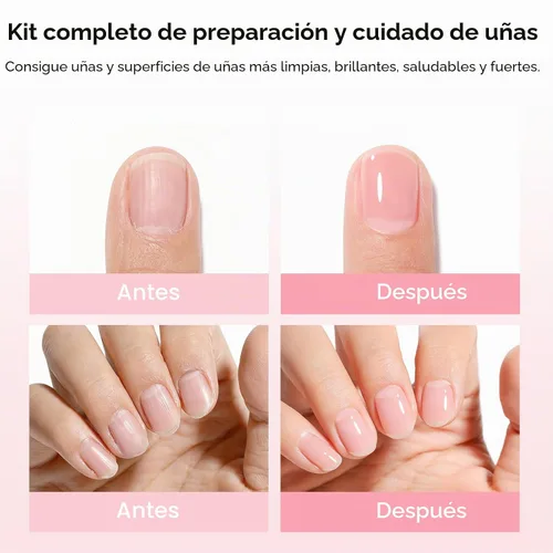 Vista 2 de Gellen Kit de cuidado de uñas con 10 herramientas de manicura: fortalecedor Aroma de flor de cerezo