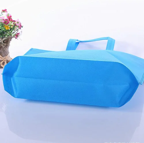 Vista 3 de 10 bolsas reutilizables de viaje para llevar de compras, bolsas de comestibles coloridas Tela no tejida con asas para cocina y comedor Surtido