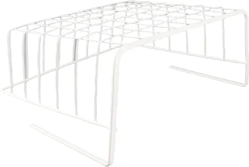 Vista 7 de Cesta de alambre para debajo del estante, cesta de almacenamiento de metal para debajo del estante, soporte de carga fuerte para escritorio