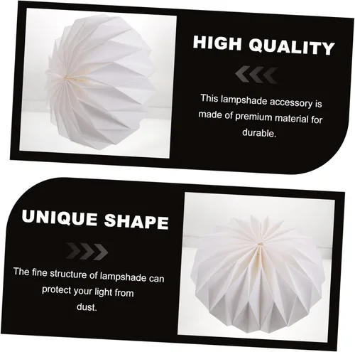 Vista 5 de DOITOOL Cubierta de lámpara decorativa magnética, accesorio de cubierta de luz para decoración del hogar, estilo único de linterna de origami
