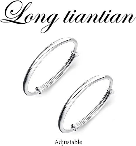 Vista 7 de Long tiantian Gold Bangles for Women Stackable Bracelets Layered Gold Cuff Bracelet Adjustable Bracelets for Women Trendy Gift