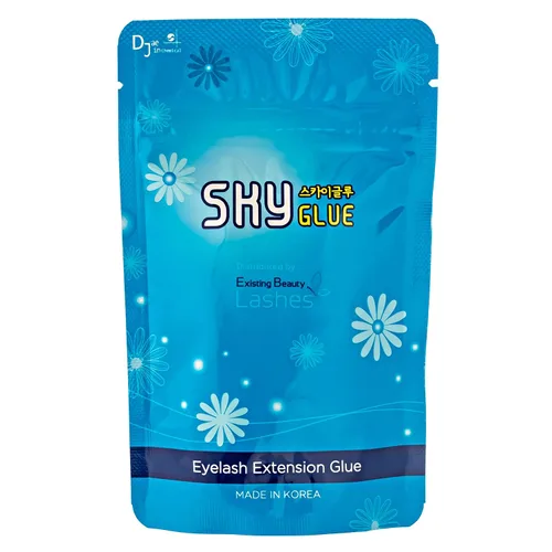 Vista 6 de Sky Glue S+ - Pegamento para extensión de pestañas, extra fuerte, con retención de 6 a 7 semanas y tiempo de secado de 1 a 2 segundos, pegamento