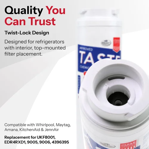 Vista 2 de Clear Choice CLCH101 Filtro de agua para nevera, reemplazo compatible con filtro Maytag, alternativa rentable al original de fábrica