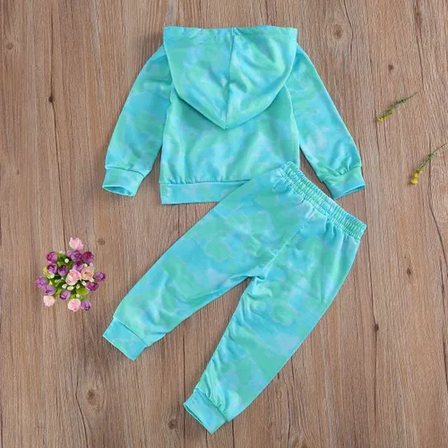Vista 7 de Covvoliy Ropa de otoño e invierno para bebé niña, sudadera con capucha y pantalones con estampado de leopardo, 2 piezas