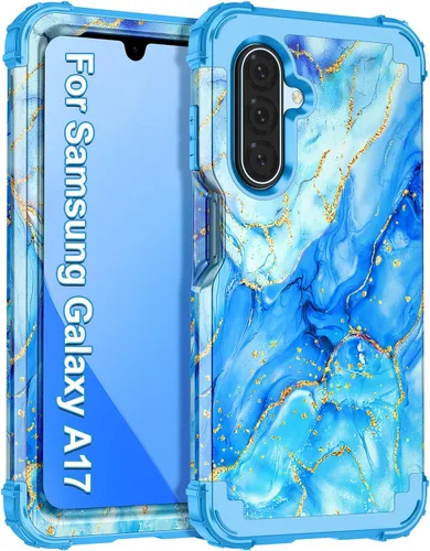 Vista 24 de Casetego Funda para Galaxy A16 5G, Tres Capas de Alta Resistencia Robusta a Prueba de Golpes, Protección Completa Rugosa de PC Duro + Parachoques