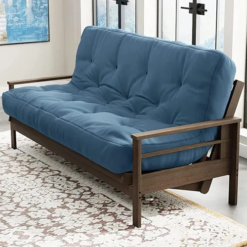 Vista 11 de Loosh Home Colchón de espuma para sofá cama futón de 6 pulgadas tamaño Twin - Fabricado en EE. UU., Beige, sin marco