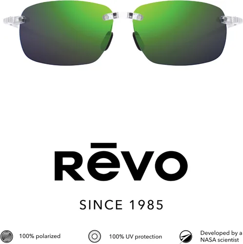 Vista 2 de Revo Gafas de sol Descend Pro: Lente Polarizada con Marco Rectángulo Sin Rimless