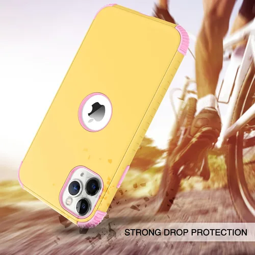 Vista 3 de BENTOBEN Funda para iPhone 11 Pro Max, 2 en 1, ajuste delgado, resistente, híbrida, a prueba de golpes, de poliuretano termoplástico suave