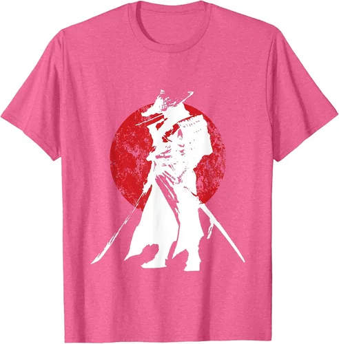 Vista 20 de Vintage Japanese Samurai Retro Bushido Warrior Japan Sword T-Shirt Asphalt Grey