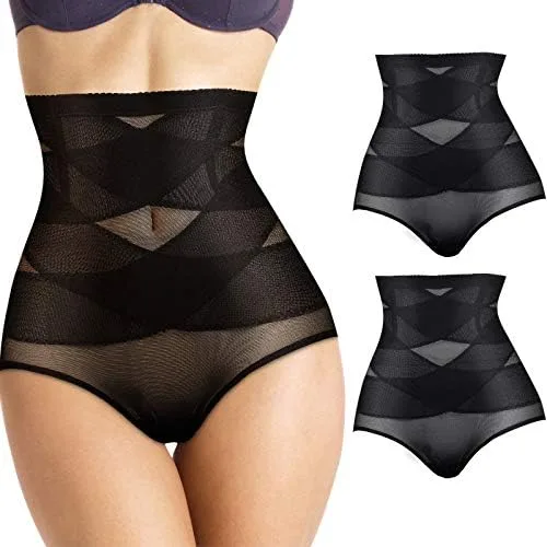 Vista 2 de 2 pares de pantalones moldeadores de compresión para adelgazar