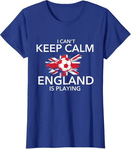 Vista 52 de I Can't Keep Calm England Is Playing - Camiseta para amantes del fútbol, Negro