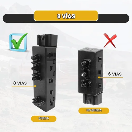 Vista 4 de Interruptor de ajuste de control de asiento eléctrico de 8 vías para pasajero delantero derecho compatible con GMC Sierra Yukon Chevrolet Avalanche