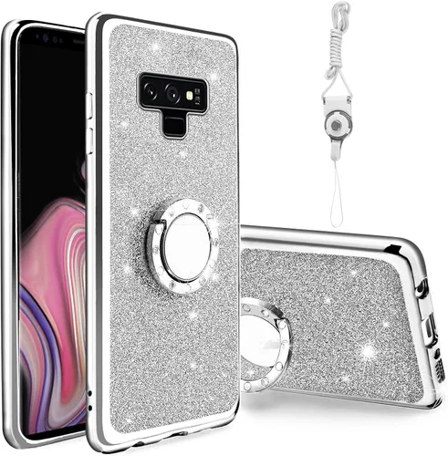 Vista 18 de Funda para Samsung Note 8 de 6.3 pulgadas, para Galaxy Note 8, a prueba de golpes, con correa y soporte para anillo, para Samsung Galaxy Note 8