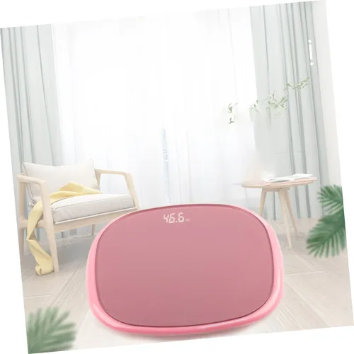 Vista 7 de Mikinona Báscula digital inteligente de peso corporal recargable por USB, monitor de grasa de vidrio templado para gestión de fitness en el hogar