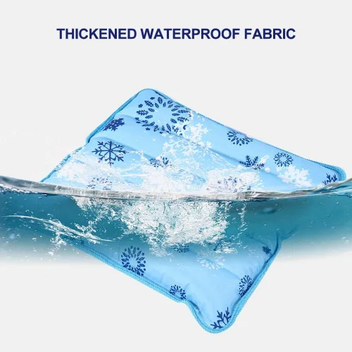 Vista 4 de Almohada fresca, cojín fresco, bolsas de hielo de gel reutilizables con polvo de cristal de hielo, alfombrilla de enfriamiento de verano, cojín