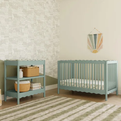 Vista 3 de Babyletto Swell - Kit de conversión de cuna 4 en 1 con cama para niños Savia Claro