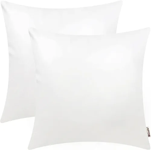 Vista 9 de BRAWARM Fundas de almohada de cuero sintético de 16 x 16 pulgadas - Juego de 2 fundas de almohada de cuero negro, fundas de almohada de cuero teñido