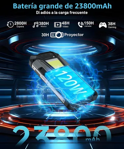 Vista 3 de 8849 Tank 2 Pro Smartphone Resistente Desbloqueado, 24+512GB/1TB Android 14 Teléfono Celular Resistente con Proyector, 6.79’’ 4G Teléfonos Móviles