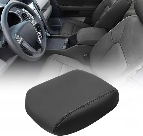 Vista 9 de FZJDSD Funda para Consola Central Color Beige Tostado Funda para Reposabrazos de Repuesto Compatible con Honda Pilot 2009 2010 2011 2012 2013 2014