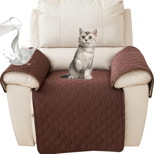 Vista 5 de Funda para reposabrazos de sofá, protector de sofá para funda de brazo de silla reclinable, funda de sofá para perros para asiento de sillón, funda