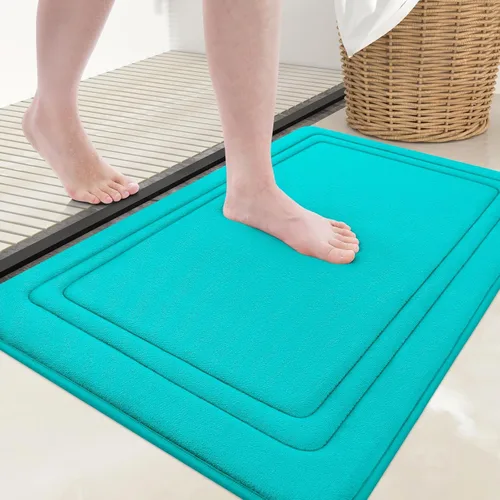 Vista 37 de Grandaily Alfombra de Baño de Espuma Viscoelástica 24x16, Ultra Suave, Antideslizante y Absorbente, Alfombras de Baño Lavables a Máquina y Secables