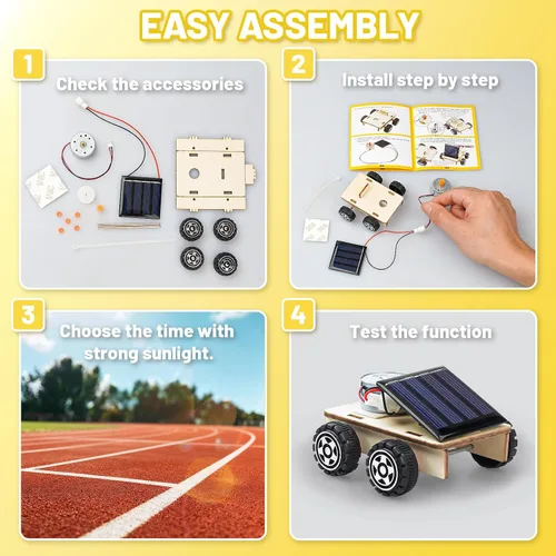 Vista 8 de STEM Science Kits, kits de circuitos solares para automóviles, juguetes