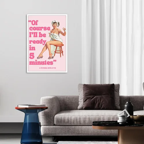 Vista 3 de Póster de pared de coqueta rosa de los años 70, diseño retro vintage de los años 70, póster estético de moda para habitación de adolescentes