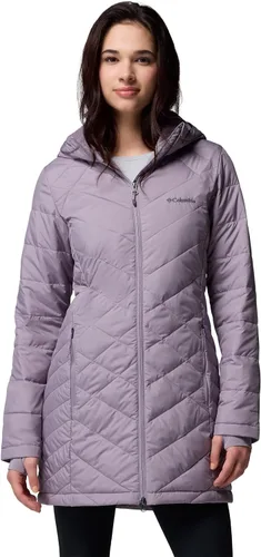 Vista 31 de Columbia Chaqueta larga con capucha Heavenly para mujer Verde (Stone Green)
