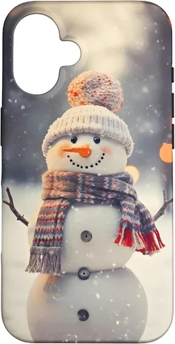 Vista 32 de Cute Christmas Snowman Winter Snow Scene Holiday Season Case for iPhone 17