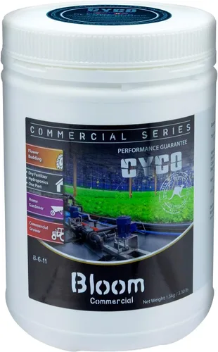 Vista 5 de CYCO Serie comercial Bloom, Fertilizante en polvo micronizado de una parte para aplicaciones hidropónicas y de suelo, 26.46 oz.