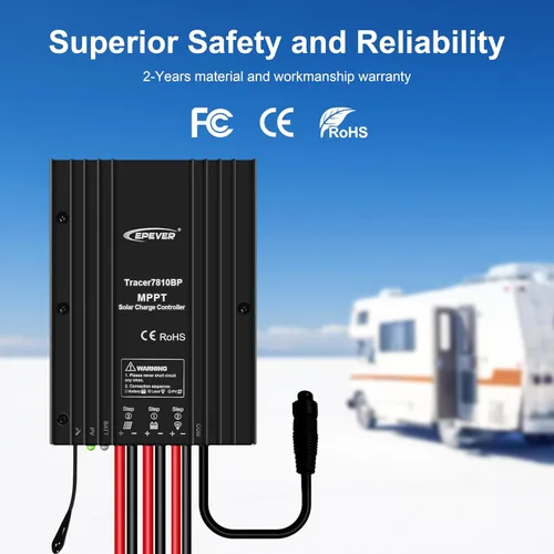 Vista 6 de EPEVER IP67 impermeable 30A MPPT controlador de carga solar 12 V 24 V Auto, entrada fotovoltaica máxima 100 Vdc, utilizado en casas rodantes