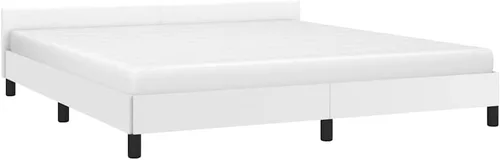 Vista 13 de vidaXL Base de cama de piel sintética, estilo escandinavo, soporte de listones, no necesita somier, sin colchón, fácil montaje, cama individual