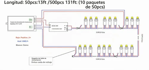 Vista 3 de WS2811 Pixeles Digital direccionable Luces LED en tira, impermeables, RGB a todo color, 12 mm, DC 5V (DC5V 50 piezas) IP67 Waterproof 12mm Full