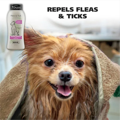 Vista 11 de Wahl USA - Champú repelente de pulgas y garrapatas para perros, romero